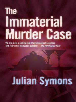 cover image of The Immaterial Murder Case